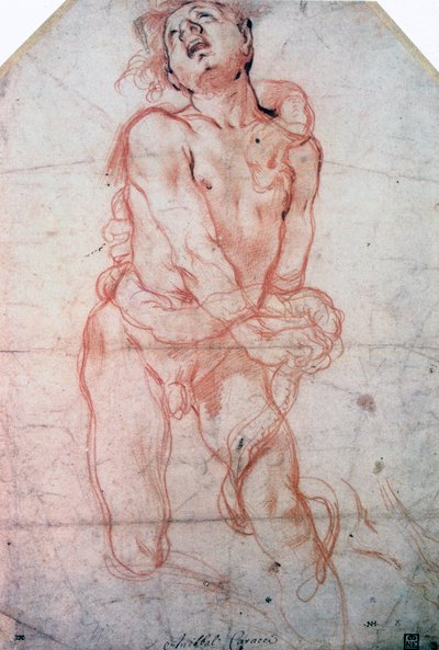 Studium postaci, 1560-1609 autorstwa Annibale Carracci