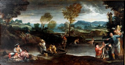 Wędkarstwo autorstwa Annibale Carracci