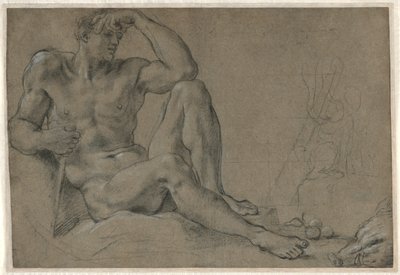 Herkules Odpoczywający prosto, 1595-1597. autorstwa Annibale Carracci
