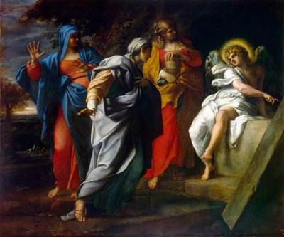 Święte Niewiasty przy Grobie Chrystusa”, II poł. autorstwa Annibale Carracci