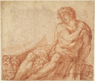 Ignudo aus der Galleria Farnese autorstwa Annibale Carracci