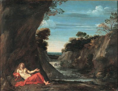 Krajobraz ze skruszoną Magdaleną w latach 1601-1641 autorstwa Annibale Carracci
