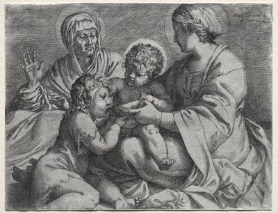 Madonna z miską autorstwa Annibale Carracci