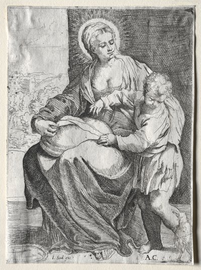 Madonna z Białym Krukiem, 1500s. autorstwa Annibale Carracci