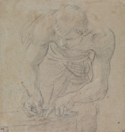 Mężczyzna liczący monety autorstwa Annibale Carracci