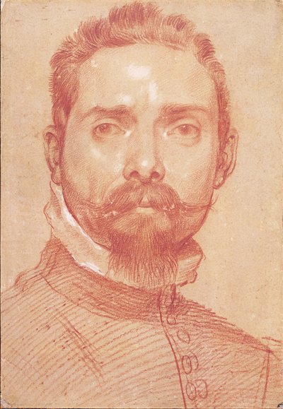 Portret lutnisty Giulio Mascheroni, ok. 1594 autorstwa Annibale Carracci