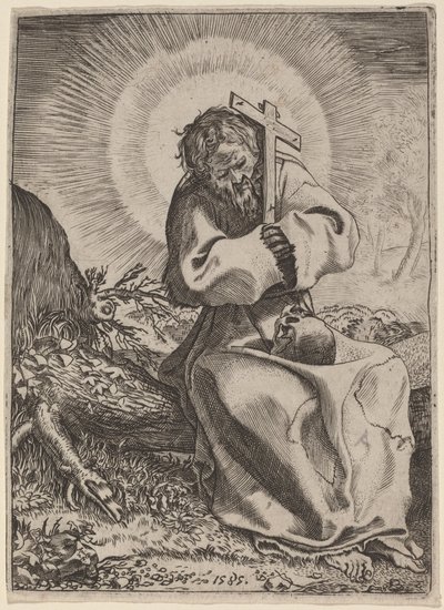 Święty Franciszek z Asyżu autorstwa Annibale Carracci