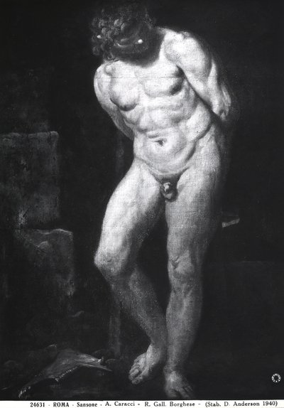 Samson, ok.1580-1609 autorstwa Annibale Carracci