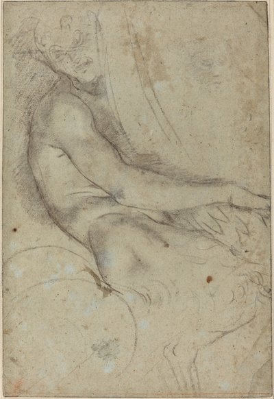 Satyr trzymający rondel autorstwa Annibale Carracci