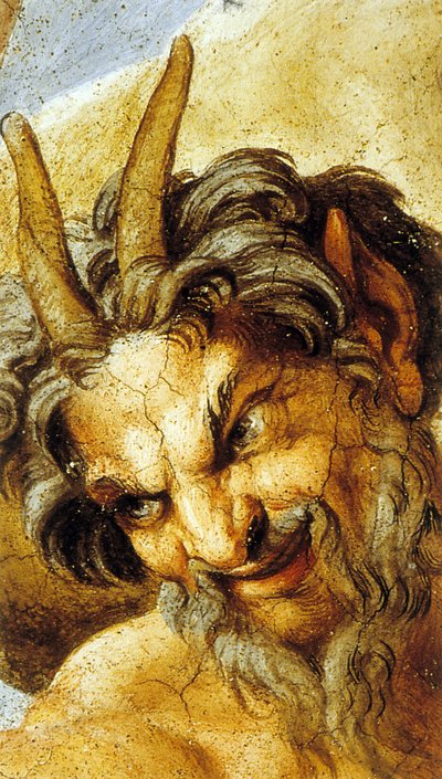Satyra w Pałacu Farnese w Rzymie (fresk) autorstwa Annibale Carracci