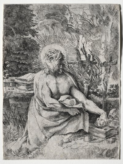 Św. Hieronim autorstwa Annibale Carracci