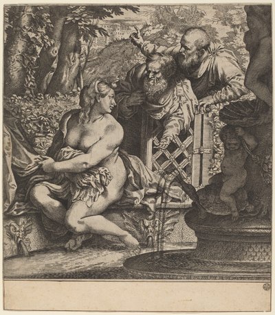Zuzanna i Starsi autorstwa Annibale Carracci