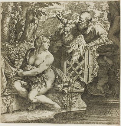 Zuzanna i Starsi autorstwa Annibale Carracci