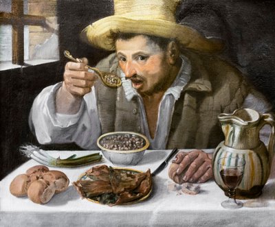 Zjadacz fasoli autorstwa Annibale Carracci