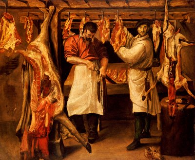 Sklep rzeźnika autorstwa Annibale Carracci