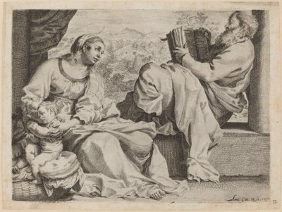Święta Rodzina ze św. Janem Chrzcicielem autorstwa Annibale Carracci