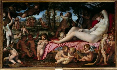 Sen Wenus Obraz Annibale Carracci lub Annibal Carrache (1560-1609) 1602 Ndz. 1,9x3,28 m Chantilly, Musee Conde autorstwa Annibale Carracci