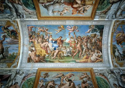 Triumf Bachusa i Ariadny, fragment sufitu Farnese autorstwa Annibale Carracci