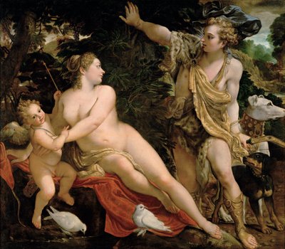 Wenus i Adonis autorstwa Annibale Carracci