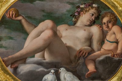 Wenus i Kupidyn, fragment 2384628 autorstwa Annibale Carracci