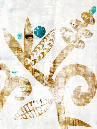 Abstrakcja inspirowana roślinnością i ziemią autorstwa Annick