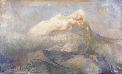 Montagna Mia, ok. 1923 (olej na płótnie) autorstwa Annie Louisa Swynnerton