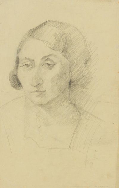portret damy autorstwa Anny Dollschein
