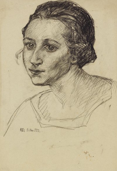 portret damy autorstwa Anny Dollschein