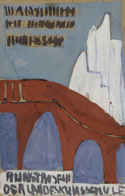 Projekt muzeum sztuki państwowej szkoły artystycznej autorstwa Anny Dollschein