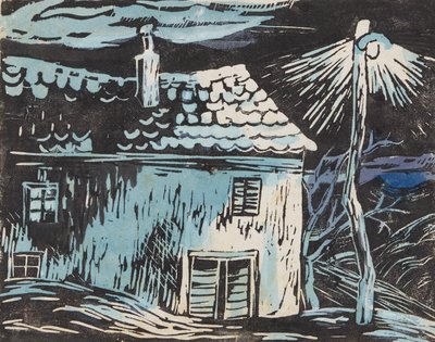 dom nocą autorstwa Anny Dollschein