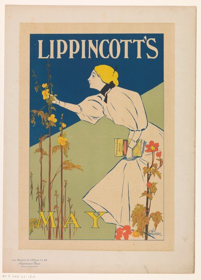 Reklama majowego wydania miesięcznika Lippincott