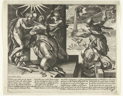 Alegoria cierpienia i ulgi Leiden, 1574 autorstwa Anonymous