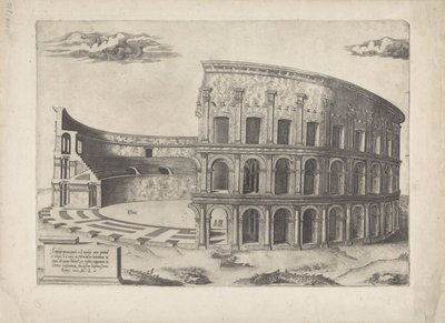 Amfiteatr w Castrense Mirror of Roman Magnificence (tytuł serii) autorstwa Anonymous