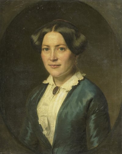 Anna Charlotte Koppelaar (ur. 1821). Od 1850 małżonkowie Willema Frederika Wehmeyera autorstwa Anonymous