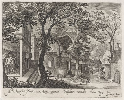 Apollo en Leucothea Sceny z Metamorfoz Owidiusza (tytuł serii) autorstwa Anonymous