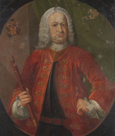Baron Gustaaf Willem van Imhoff (1743-1750) Portret Gustaafa Willema, barona van Imhoffa, generalnego gubernatora Holenderskiej Kompanii Wschodnioindyjskiej autorstwa Anonymous