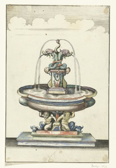 Umywalka czteropłatkowa Architectura Curiosa Nova (tytuł serii) autorstwa Anonymous