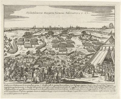 Beleg van Valenciennes, 1567 Oblężenie Walencji Margarita Parmesi Gubernatrice 15,67 (tytuł na obiekcie) autorstwa Anonymous