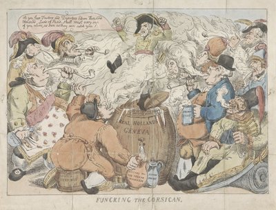 Fumigacja Korsykanina, 1813 Funcking Korsykanin (tytuł na obiekcie) autorstwa Anonymous