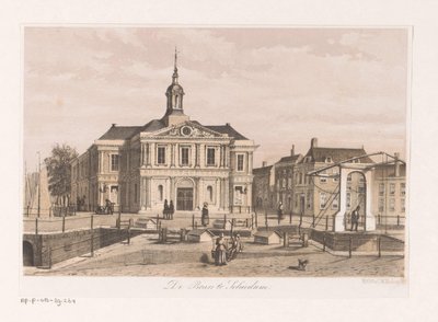 Budynek giełdy w Schiedam Targi w Schiedam (tytuł na obiekcie) autorstwa Anonymous