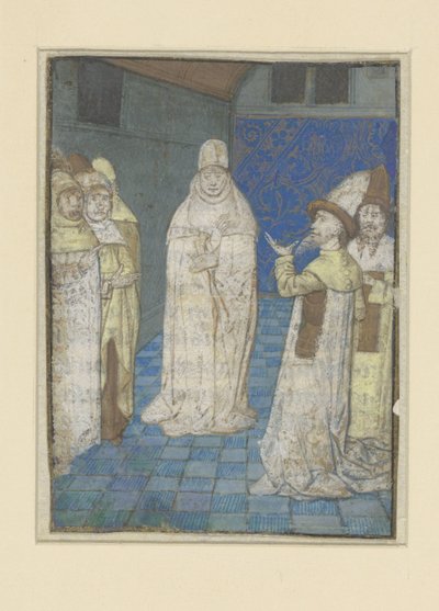 Boccaccio pośredniczy w dyskusji Przygody szlachetnych mężczyzn i kobiet (tytuł serii) autorstwa Anonymous
