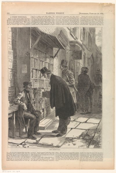 Boekenkraam w Nowym Jorku Stoisko z książkami autorstwa Anonymous