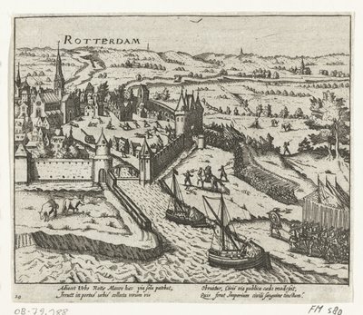 Bossu najeżdża Rotterdam, 1572 autorstwa Anonymous