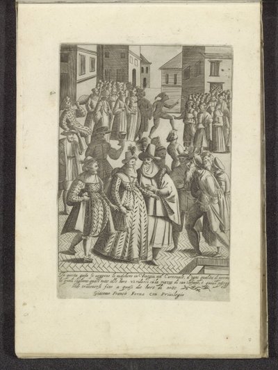 Karnawał w Wenecji Scenes uit het Venetiaanse leven (tytuł serii) Habiti d