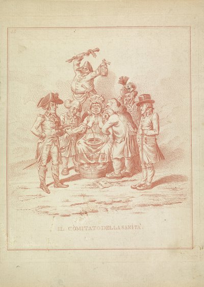 Komitet Zdrowia, 1795 Il Comitato della Sanita (tytuł na obiekcie) Hollandia Regenerata (kopia włoska) (tytuł serii) autorstwa Anonymous
