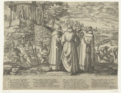Gęsi gonią lisy, ok. 1572 autorstwa Anonymous