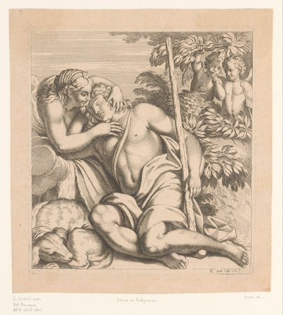 Diana i Endymion Obrazy w Palazzo Farnese w Rzymie (tytuł serii) autorstwa Anonymous