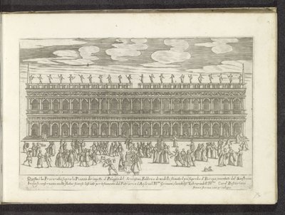 Fasada Biblioteca Marciana te Venetië Scenes uit het Venetiaanse leven (tytuł serii) Habiti d