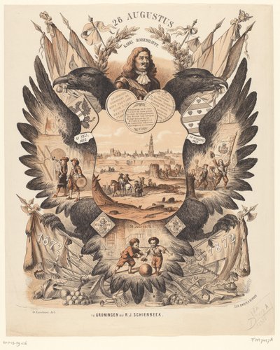 Tablica pamiątkowa z okazji 200-lecia odsieczy Groningen 1672-1872 autorstwa Anonymous