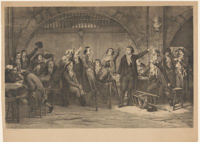 Więzień Girondins 1793 (tytuł na obiekcie) autorstwa Anonymous